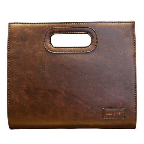 Briefcases Handbag Maletines Crazy Horse Leather New IPad Men&#39;s-BS00505-Veeddydropshipping