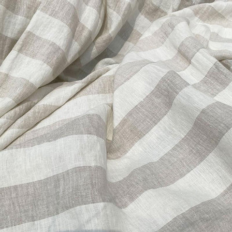 Linen Bath Towel Striped Weave Beach Towels Wrap-HA00541-Veeddydropshipping