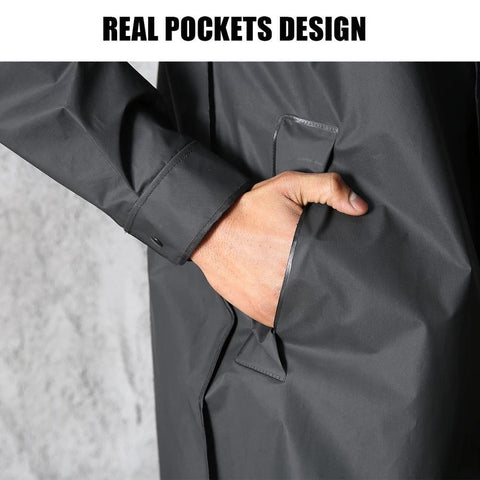 Fashion Adult Waterproof Long Raincoat-HA00978-Veeddydropshipping