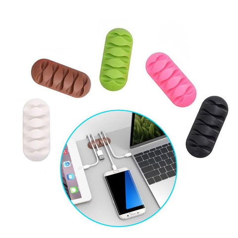 Cable Winder Cord Organizer Earphone Holder Charger wire fixing device Desktop Phone Cables-PA00910-Veeddydropshipping
