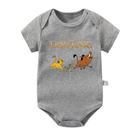 The Lion King Baby Girl Boy Clothes Cartoon Simba Print Infant Bodysuit-TB00295-Veeddydropshipping