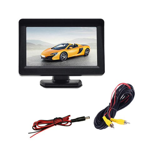 Reverse Camera Dash Monitor Safe Parking Reversing TFT LCD Color-AM00691-Veeddydropshipping