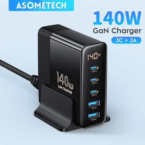 140W GaN Charger PPS Fast Charger for Samsung S22 S21 USB Type C Charger PD Quick Charger-PA00348-Veeddydropshipping