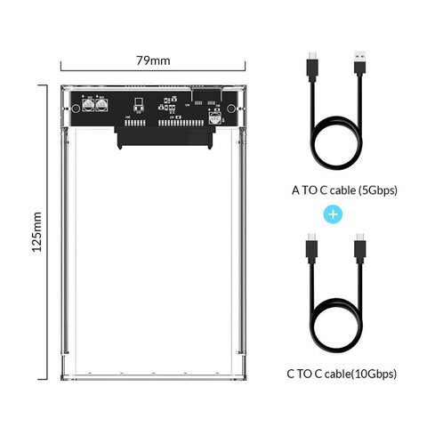 Transparent Case  External Hard Drive Case-CO00935-Veeddydropshipping
