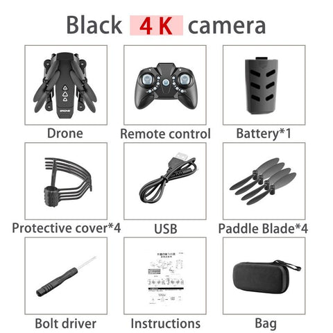 New KK8 Drone 4k Profesional Mini Drones RC Quadcopter HD Camera-TB01421-Veeddydropshipping