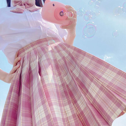 Japanese Jk Uniform Pleated Skirt Girl-WF00005-Veeddydropshipping