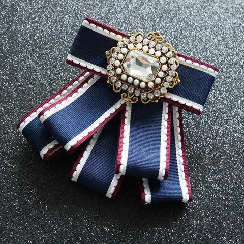 Fashion Women Bow Tie British Multi-layer-WF01253-Veeddydropshipping