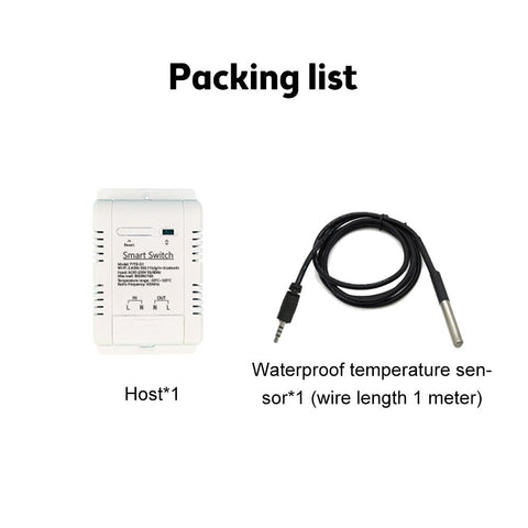Tuya Smart Switch WiFi Switch Wireless Control Temperature Monitoring-TI01009-Veeddydropshipping