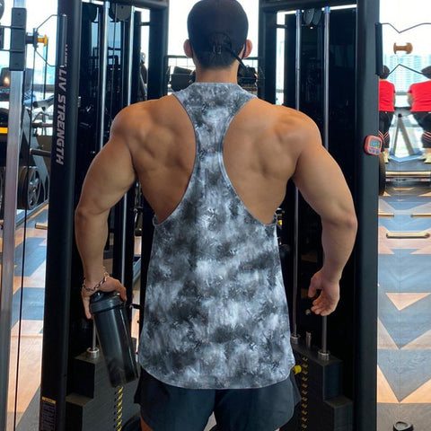 Back Gym Clothing Bodybuilding Fitness Tank Top Sleeveless-MF00032-Veeddydropshipping