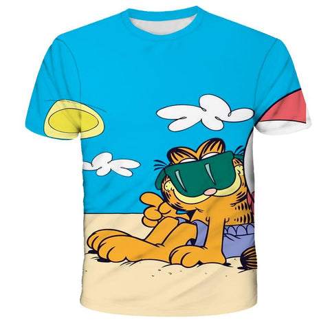 2022 Summer New Children Clothing Cute Cartoon-Garfield T-Shirt  Baby-TB01135-Veeddydropshipping