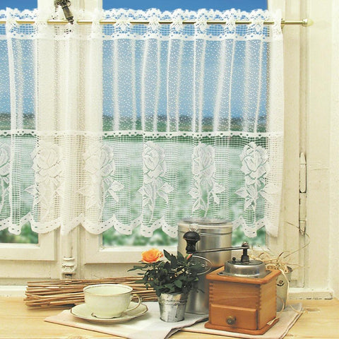 Lace Curtain Window Tulle Butterfly Curtains-HA01834-Veeddydropshipping