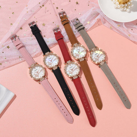 Luxury Ladies Watch Bracelet Set Quartz Wristwatch 2 PCS Set -JW01013-Veeddydropshipping