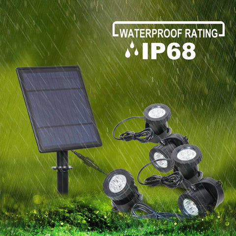 T-SUNRISE LED Solar Lamp Outdoor RGB Color Changing Solar Spotlight IP68-TI00818-Veeddydropshipping