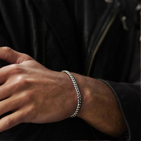 Chunky Miami Curb Chain Bracelet Stainless Steel Cuban -JW00256-Veeddydropshipping