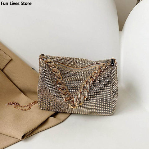 Party Popular Handbags Women Trendy Totes Bag Ladies Chains-BS00407-Veeddydropshipping