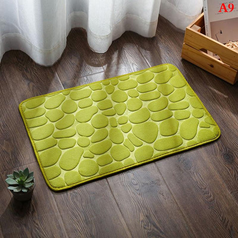 Cobblestone Embossed Bathroom Bath Mat-HA00522-Veeddydropshipping