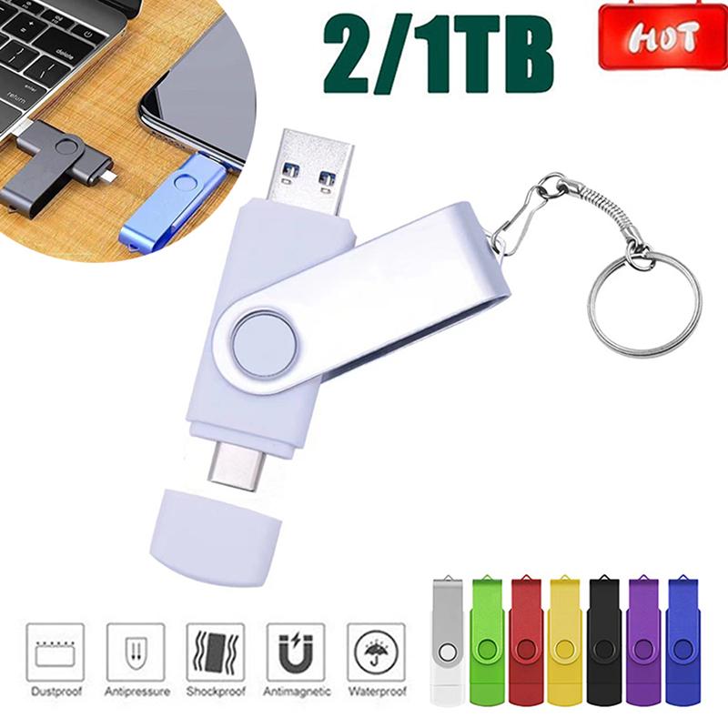 1PC High Speed 32GB 1TB/2TB Metal Pen Drive Usb Stick Usb Flash Drives Flash -CE01472-Veeddydropshipping