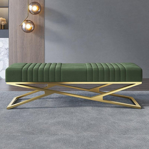 Sitting Design Velvet Shoe Stool-HA01590-Veeddydropshipping