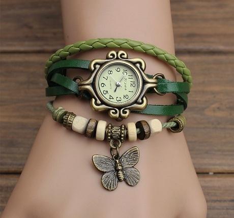 Leather Vintage Quartz Dress Watch Bracelet Wristwatches watch -JW00898-Veeddydropshipping