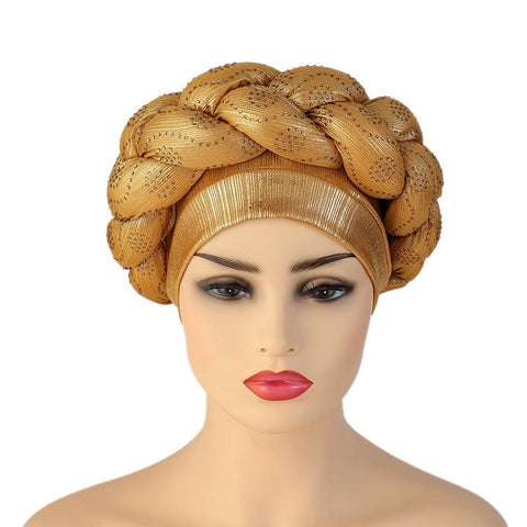 Fashion Braids Turban Caps Women African-WF01499-Veeddydropshipping