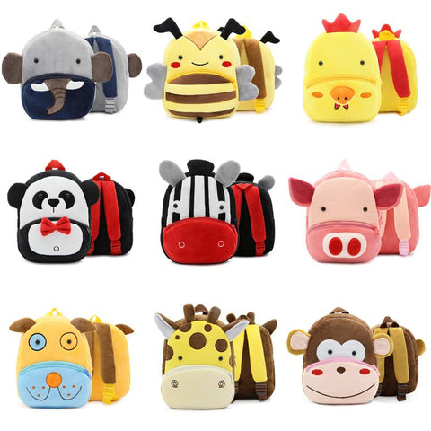 27 Styles Baby Plush Backpack Animal School Bags-TB00021-Veeddydropshipping