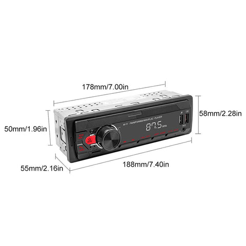 M11 Car Radio Stereo Multimedia Player With FM Bluetooth Receiver Voice-AM00658-Veeddydropshipping