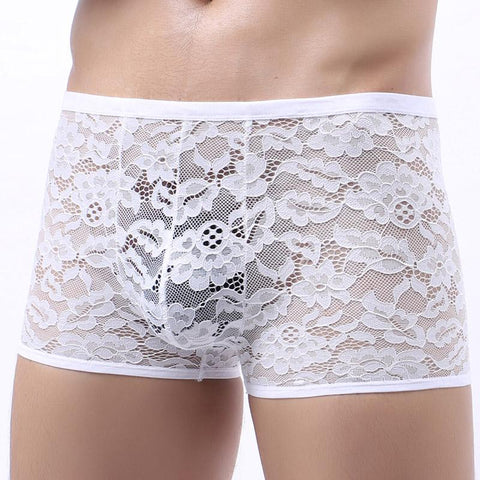 See-through Gay Male Panties Low-waist Penis Pouch Men Boxershorts-MF01517-Veeddydropshipping