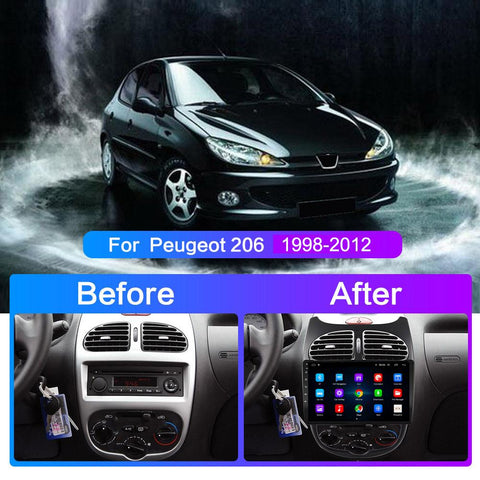 For Peugeot 206 2001 - 2016 Car Radio Multimedia Video Player-AM00650-Veeddydropshipping