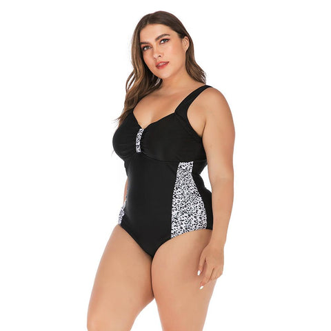 Sexy Leopard Large Size 5XL Swimwear Women One Piece Swimsuit -OS00143-Veeddydropshipping