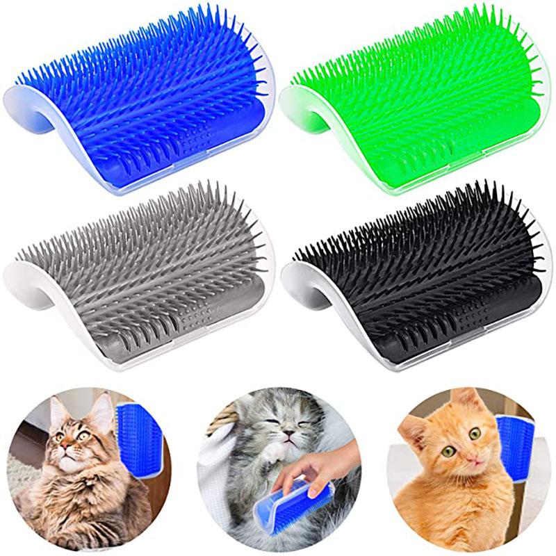 Cat Corner Brush Comb Arch Plastic Scratcher-HA01441-Veeddydropshipping