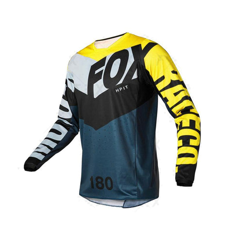 summer long-sleeved downhill hpit FOX mountain bike cycling jersey breathable-OS01196-Veeddydropshipping