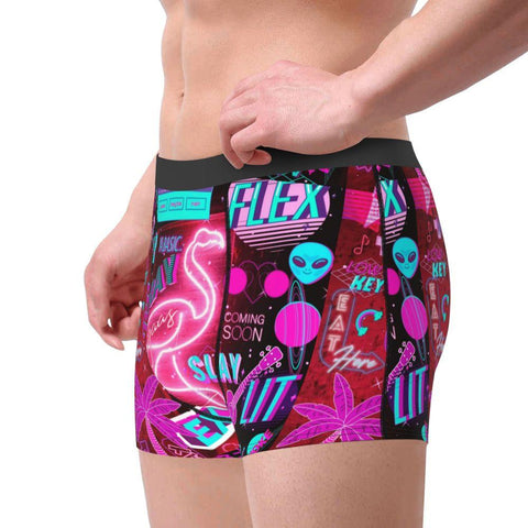 Vaporwave Men Underwear Boxer Briefs Shorts Panties Sexy-MF01469-Veeddydropshipping
