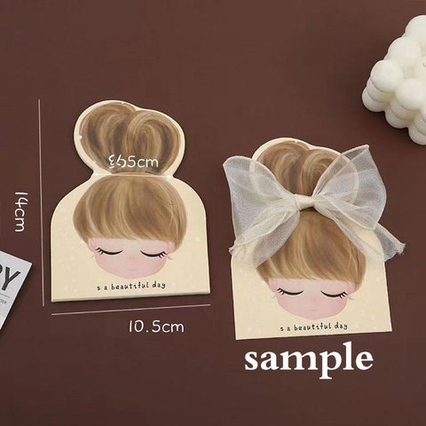 Packing Paper Card Cute Display Cards for DIY Kid Hair -JW01713-Veeddydropshipping