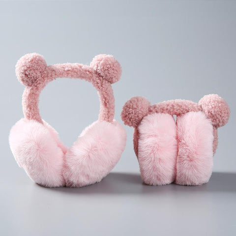 Cute Earmuffs Warm Female Plush Gift Blindfold Cute-MF00837-Veeddydropshipping