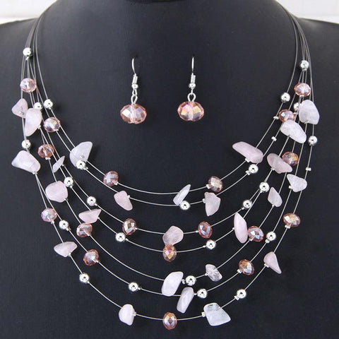 Bridal Wedding Women Charm  African Beads Jewelry Set  -JW00377-Veeddydropshipping