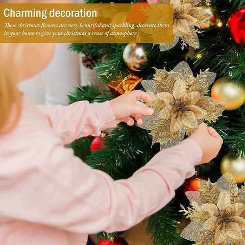 Christmas Flower Artificial Dlower Wreath Accessories-HA00649-Veeddydropshipping