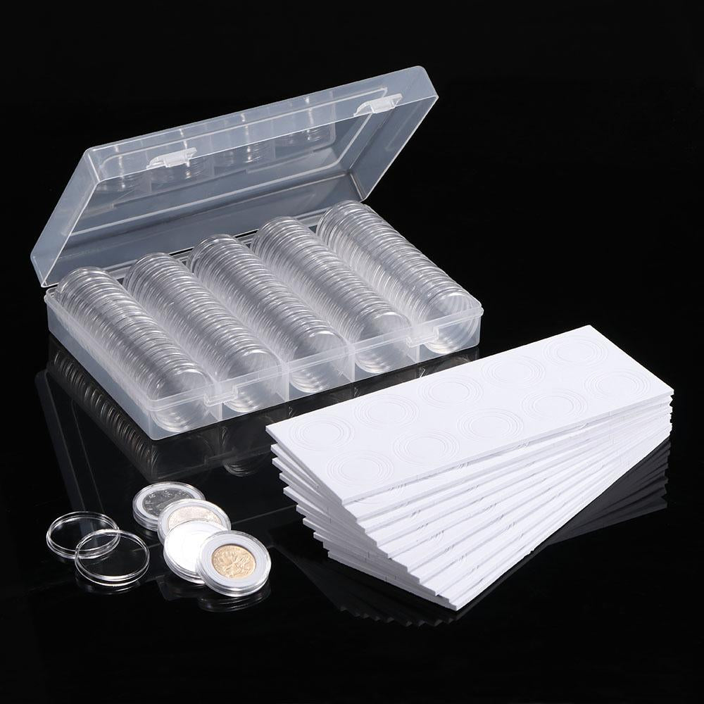 Coin Holder Capsules Clear Case Box-HA00777-Veeddydropshipping