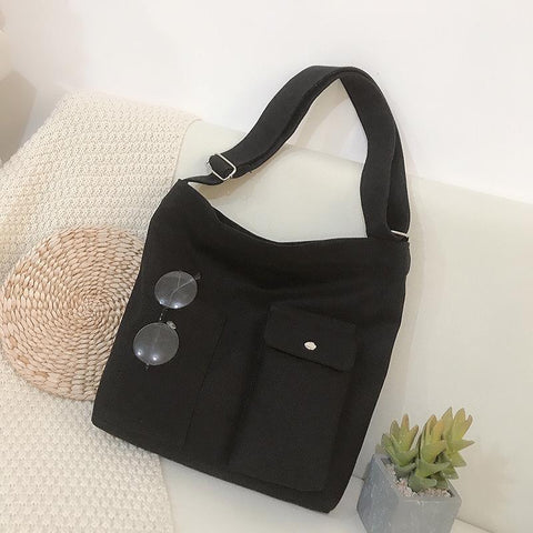 Handbags Student Canvas Casual Simple Messenger Crossbody Shoulder-BS00111-Veeddydropshipping