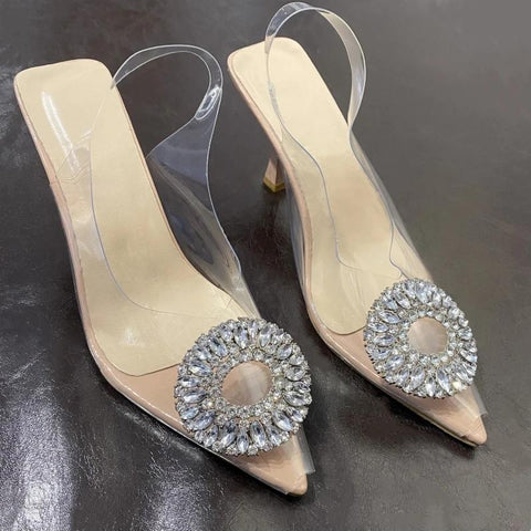 Sandals Elegant Slingback Women&#39;s Sandals Pointed Toe-BS00853-Veeddydropshipping