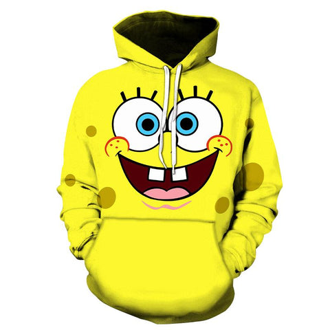 Men Sponge Family Print 3D Hoodie Sweatshirt Men-MF00273-Veeddydropshipping