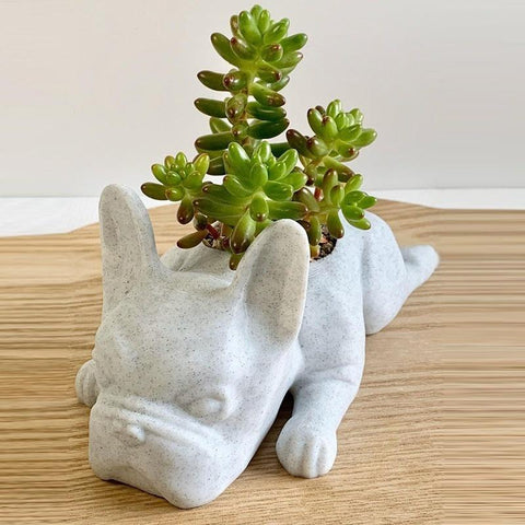 The Puppy Statue Planter Decoration-HA00251-Veeddydropshipping
