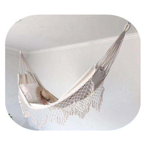 Large Double Deluxe Hammock Swing Net-HA01632-Veeddydropshipping