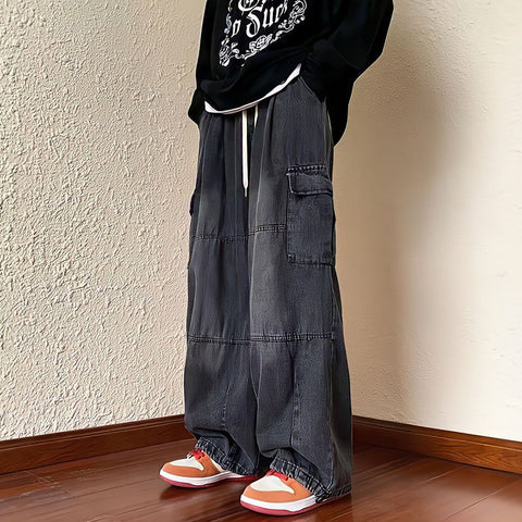 Wide-leg Vintage Jeans Men and Women Autumn-MF00557-Veeddydropshipping