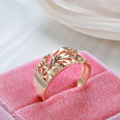 Rose Gold Women  Flower Elegant Ethnic Wedding Jewelry Sets -JW00387-Veeddydropshipping