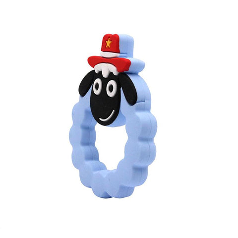 Baby Teether BPA Free Silicone Teething Teether Toys Cute Sheep-TB00746-Veeddydropshipping