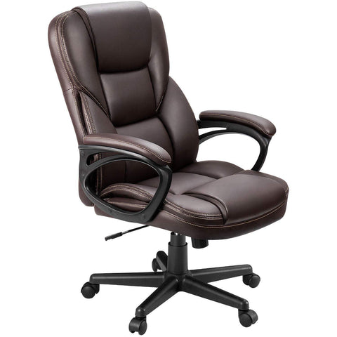 Faux Leather High-Back Executive Office Chair-HA01604-Veeddydropshipping