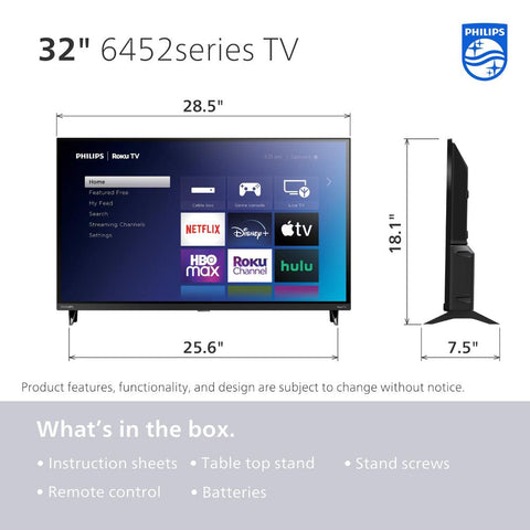 32&quot; Class HD (720P) Smart  Borderless LED TV-CE00791-Veeddydropshipping