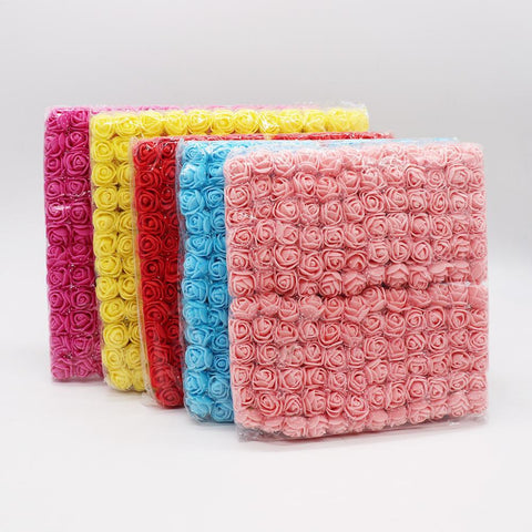 Multicolor fake foam rose Artificial flowers-HA00756-Veeddydropshipping