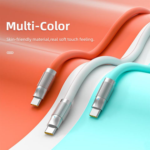 120W Super Fast Charging Cable USB Type C  Silicone Cable-Veeddydropshipping