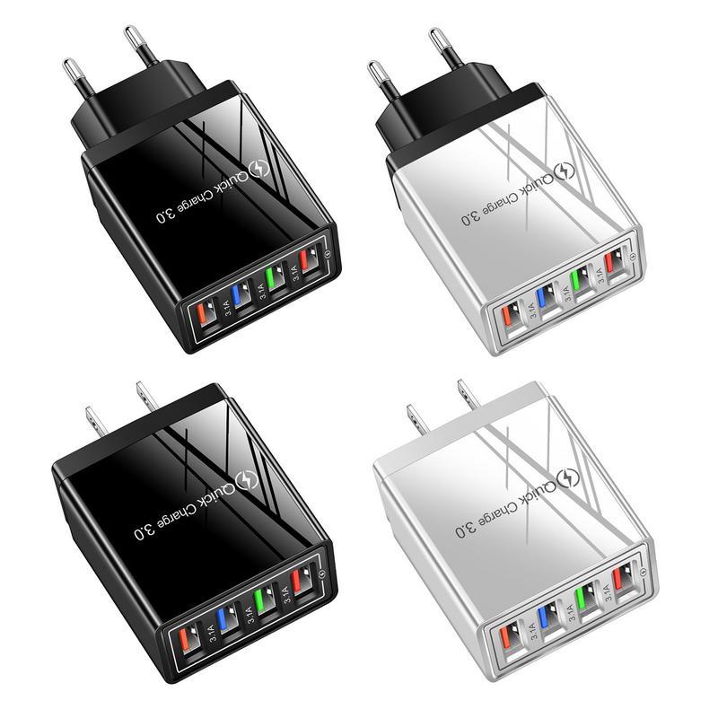 USB Wall Charger Multiport 3.0 Fast Charging Block For All USB Charging Devices-PA00372-Veeddydropshipping